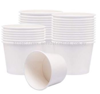 White Paper Bowl 520cc / 520ml