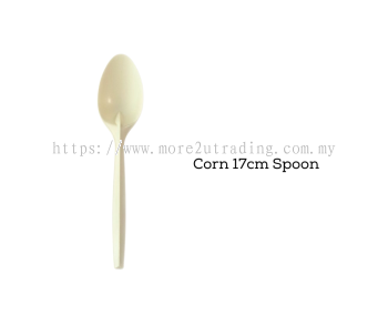 Biodegradable Corn Starch 17cm Eco Spoon