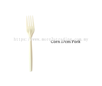 Biodegradable Corn Starch 17cm Eco Fork