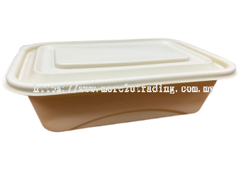  Biodegradable Corn Starch 1000ml Take Away Container (Set)