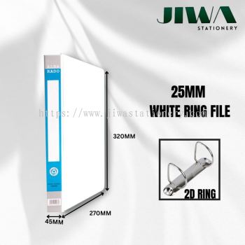 25mm White Ring File