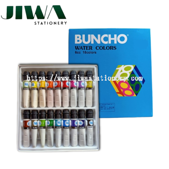 BUNCHO Water Colors 6cc 18colors