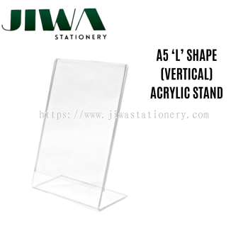 A5 ’L' Shape Acrylic Stand - Vertical