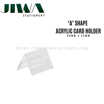 ’A' Shape Acrylic Card Holder 90mm x 55mm