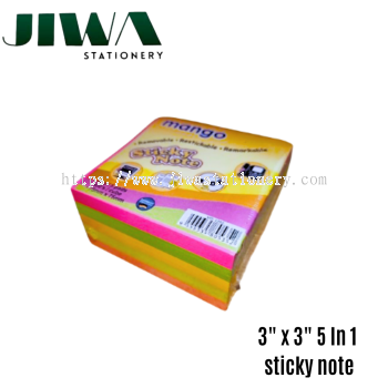 3" x 3" 5In1 Sticky Note