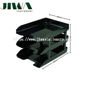 3 Tier Plastic Document Tray