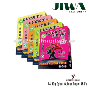 A4 80g Cyber Colour Paper 450's