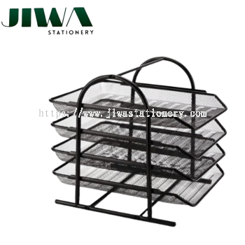 4 Tier Metal Wired Document Tray