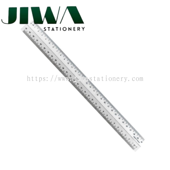 12" White Side Plastic Ruler