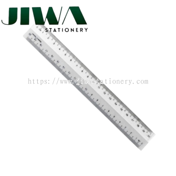 8" White Side Plastic Ruler