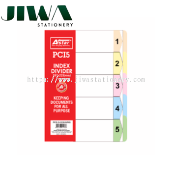 A4 Index Divider - 5 Colour