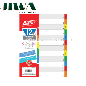 A4 Index Divider - 1-12