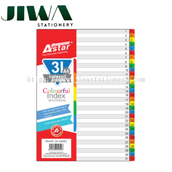 A4 Index Divider - 1-31