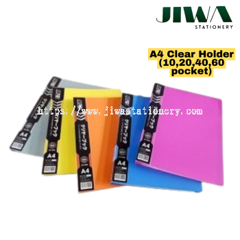 A4 Clear Holder (10,20,40,60 Pocket)