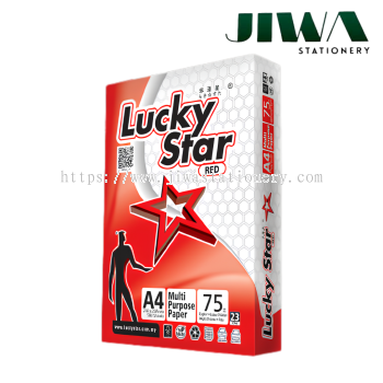 A4 75g Lucky Star (RED) Paper