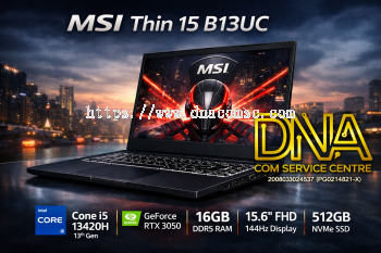 MSI Thin 15 B13UC Gaming Notebook