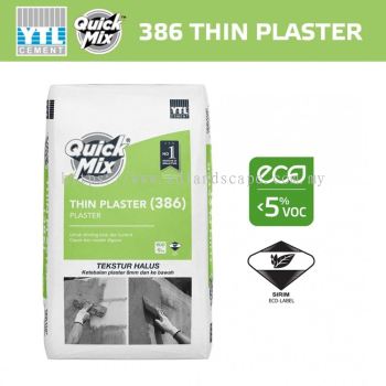 YTL QuickMix 386 Thin Plaster Undercoat For Blockwalls & Concrete Walls