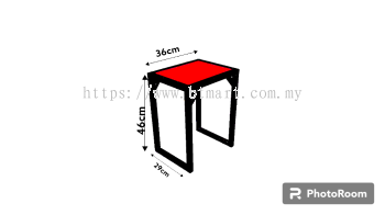 [C1] Stool - Outdoor Steel Garden Furniture 