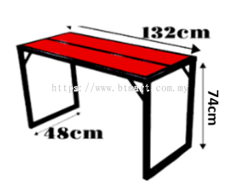 Outdoor Steel Garden Furniture Table T2 | Perabot Meja Luar T2