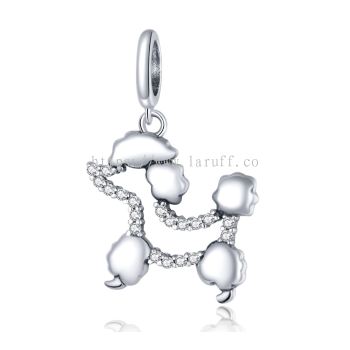 Cute Poodle Dangle Charm