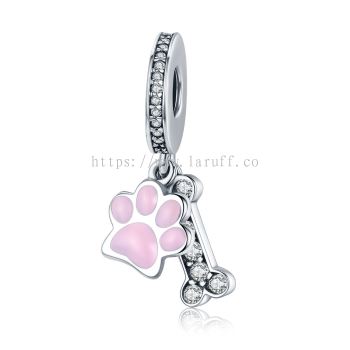 Sterling Silver Cute Cat Beads Meow Cat Animal Charm