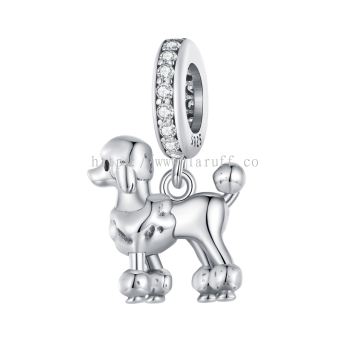 Poodle Puppy Dangle Charm