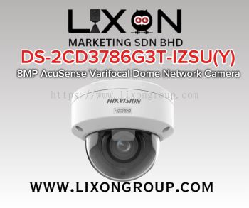 HIK VISION DS-2CD3786G3T-IZSU(Y) 8MP AcuSense Varifocal Dome Network Camera