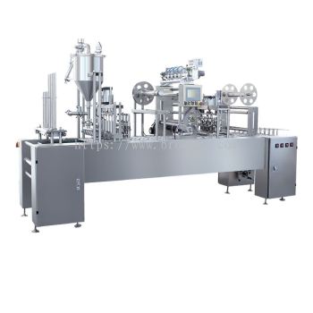 Automatic Linear Paper (Plastic) Cup Filling and Sealing Machine