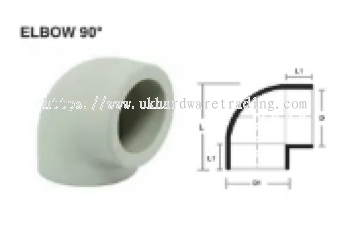 PPR Pipe Fittings Elbow 90 Deg