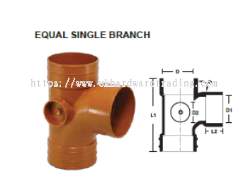 UNDERGROUND FITTINGS Equal Tee 