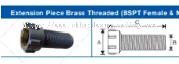 HANSEN FITTINGS Extansion Piece Brass Threaded (PRE-ORDER)