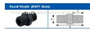 HANSEN FITTINGS Equal Nipple