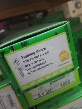 MK SCREW/Tapping Screw STS PH #06 x 1