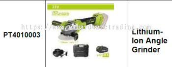 PRESCOTT Lithium-ion Angle Grinder PT4010003 (PRE-ORDER)