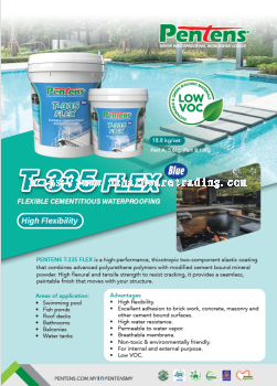 PENTENS T-335 FLEX 18.8kg/Flexible Cementitious Waterproofing (PRE-ORDER)