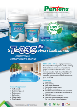 PENTENS T-335 18.5kg/Cementitious Waterproofing Coating (PRE-ORDER)