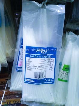 NYLON Cable Tie White/Black