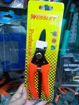 WESSLEY Pruning Shear/Gunting Pokok 7" (Orange)