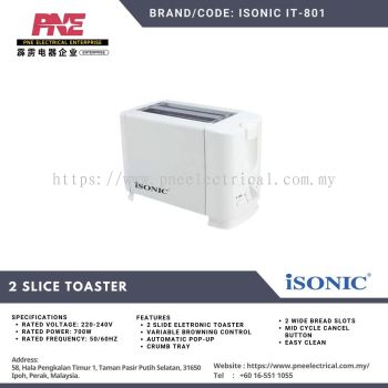 Isonic IT-801 2 SLICE TOASTER