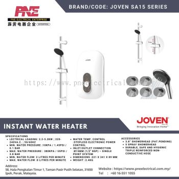 Joven SA15 SERIES INSTANT WATER HEATER