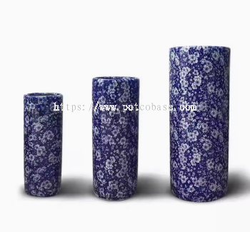 Ceramic Pot PC1247-19090-3 Ceramic Water Vase, Blue And White Porcelain Quiver, Umbrella Bucket, Living Room Floor-Standing Ornaments, Rich Bamboo Flower Arrangement 陶瓷装水花瓶花插青花瓷箭筒雨伞桶客厅落地摆件装饰品富贵竹插花 Pasu Air Seramik, Anak Panah Porselin Biru Dan Putih, Baldi Payung, Hiasan Lantai Ruang Tamu, Gubahan Bunga Buluh Yang Kaya