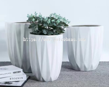 Ceramic Pot PC1247-19362-3 Nordic Ceramic Flowerpots For Household White Simple Living Room Green Plants Special Flowerpots 北欧陶瓷花盆家用白色简约客厅绿植专用花盆 Pasu Bunga Seramik Nordic Untuk Isi Rumah Putih Sederhana Ruang Tamu Tumbuhan Hijau Pasu Bunga Khas