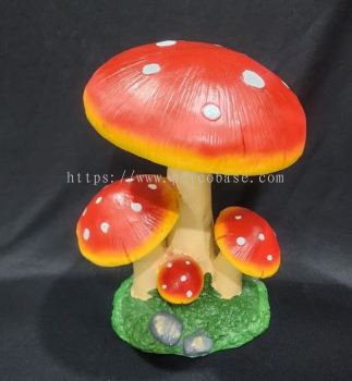 Mushroom 36cm Garden ornaments pastoral resin simulation mushroom garden sculpture crafts courtyard outdoor lawn kindergarten decoration