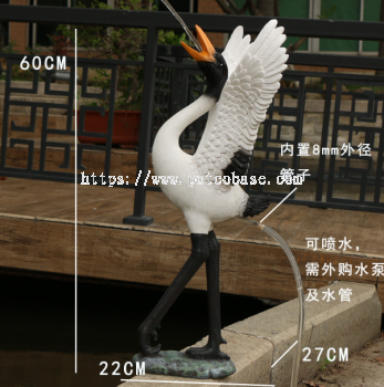 Modern Home Decoration PC1247-31046 Simulated Animal Crane Ornaments Egret Red-Crowned Crane Ornaments Pool Water Surface Garden Garden Rockery Landscape Decoration现代家居装饰PC1247-31046仿真动物鹤摆件白鹭丹顶鹤摆件水池水面花园花园假山景观装饰 Hiasan Rumah Moden PC1247-31046 Hiasan Kren Haiwan Simulasi Egret Hiasan Kren Bermahkota Merah Kolam Permukaan Air Taman Taman Batu Hiasan Landskap