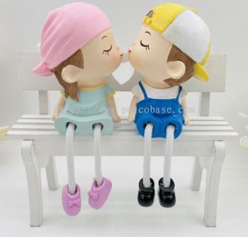 Mordern Couple Home Decoration PC1247-31020 Creative cute resin animal wedding small ornaments home wine cabinet TV cabinet room decorations birthday gifts