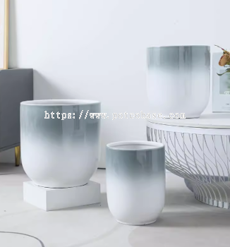 Ceramic Pot PC1247-19734 Nordic simple ceramic flowerpot gradient white home living room high-end large floor-standing basin