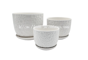 Ceramic Pot PC1247-19283-3  Ceramic Flowerpot Nordic Style Creative High-End Large-Diameter Indoor And Outdoor 陶瓷花盆北欧风格创意高端大口径室内外Pasu Bunga Seramik Gaya Nordic Kreatif Berdiameter Besar Dalaman Dan Luaran