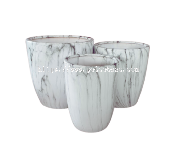 Ceramic Pot PC1247-19233 Nordic Style Marble Flowerpot Flat Bullet Black And White Texture Modern Simple Floor-Standing Flowerpot 北欧风大理石纹花盆平面子弹头黑白纹理现代简约落地花盆 Pasu Bunga Marmar Gaya Nordic Peluru Rata Tekstur Hitam Dan Putih Moden Pasu Bunga Berdiri Lantai Ringkas