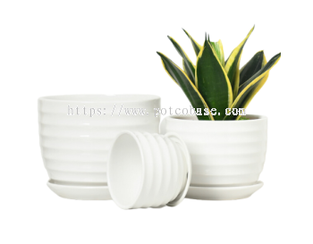 Ceramic Pot PC1247-10101 Ceramic Flowerpot Nordic Style Creative High-End Large-Diameter Indoor And Outdoor 陶瓷花盆北欧风格创意高端大口径室内外Pasu Bunga Seramik Gaya Nordic Kreatif Berdiameter Besar Dalaman Dan Luaran