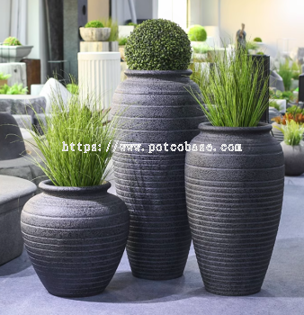 Fiberglass Pot PC1247-17098 Modern And Simple Large Wide-Mouth Oval Floor-To-Ceiling Living Room Outdoor Large-Diameter Fiberglass Tall Large Vase Ornaments 现代简约大型宽口椭圆形落地客厅户外大口径玻璃钢高款大花瓶摆件 Moden Dan Ringkas Besar Mulut Lebar Bujur Lantai Ke Siling Ruang Tamu Luaran Gentian Kaca Berdiameter Besar Hiasan Pasu Besar Tinggi